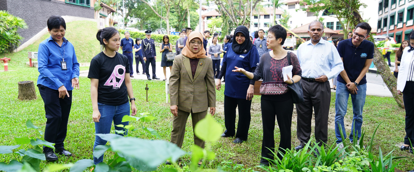 President Halimah visits RE